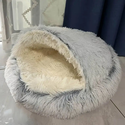 Posh Pets Winter Plush Dog and Cat Bed