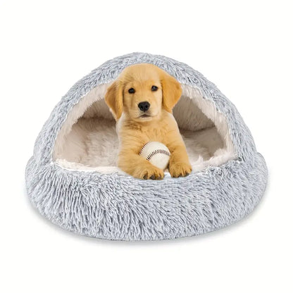 Posh Pets Winter Plush Dog and Cat Bed