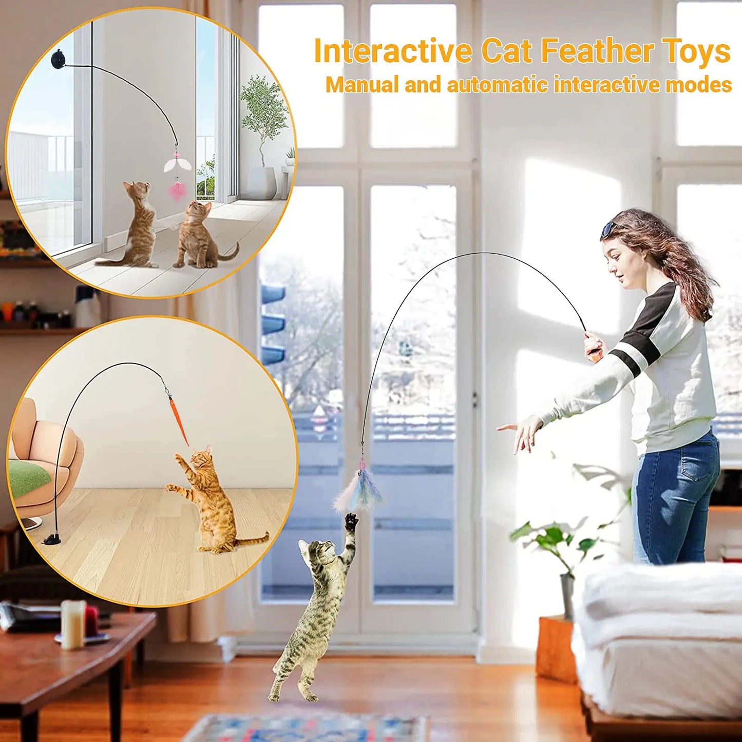 Interactive Cat Toy Set Bird Simulation | Pet Boys Shop